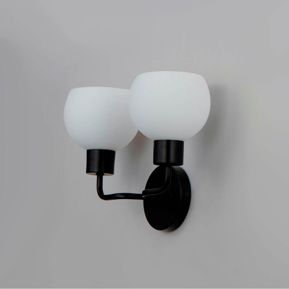 Maxim Lighting 11272SWBK Black Coraline 2-light Wall Sconce Image 4
