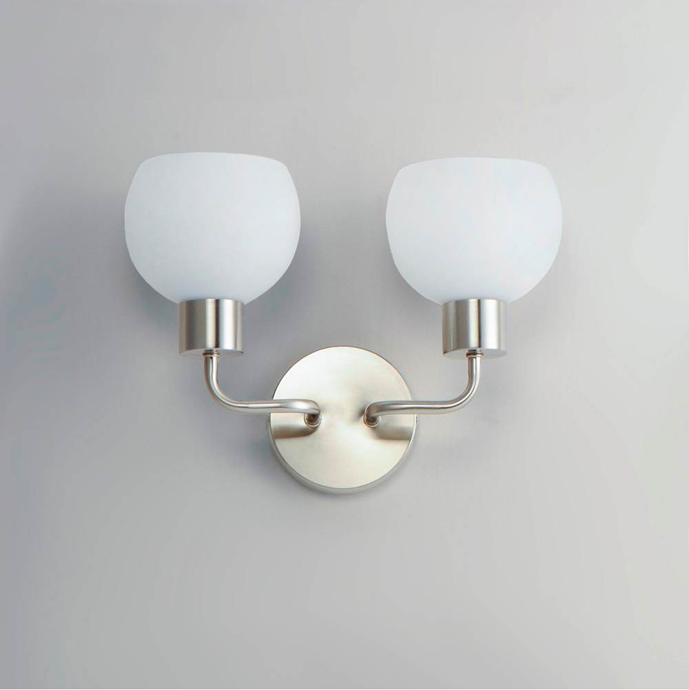 Maxim Lighting 11272SWSN Satin Nickel Coraline 2-light Wall Sconce Image 4