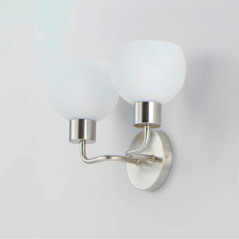 Maxim Lighting 11272SWSN Satin Nickel Coraline 2-light Wall Sconce Image 3