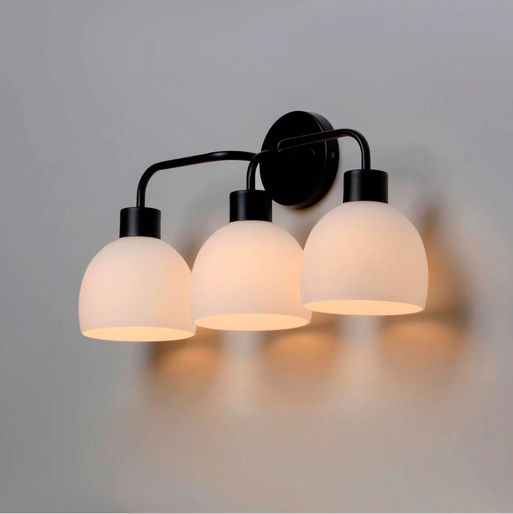 Maxim Lighting 11273SWBK Black Coraline 3-light Bath Vanity Image 4