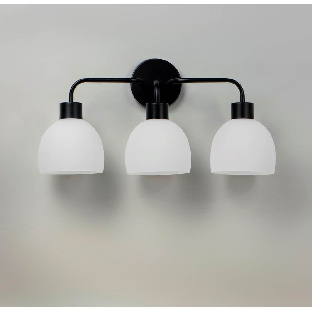 Maxim Lighting 11273SWBK Black Coraline 3-light Bath Vanity Image 3