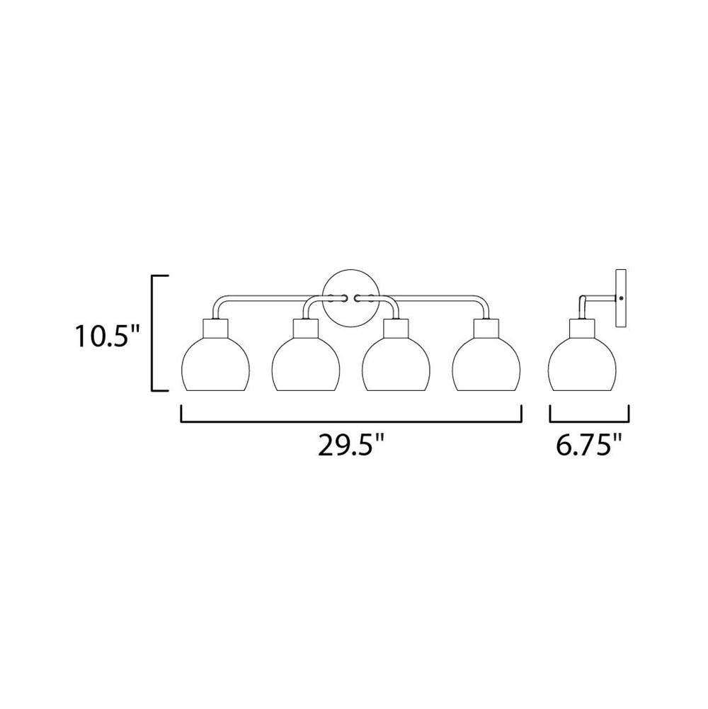 Maxim Lighting 11274SWSN Satin Nickel Coraline 4-light Bath Vanity Image 2