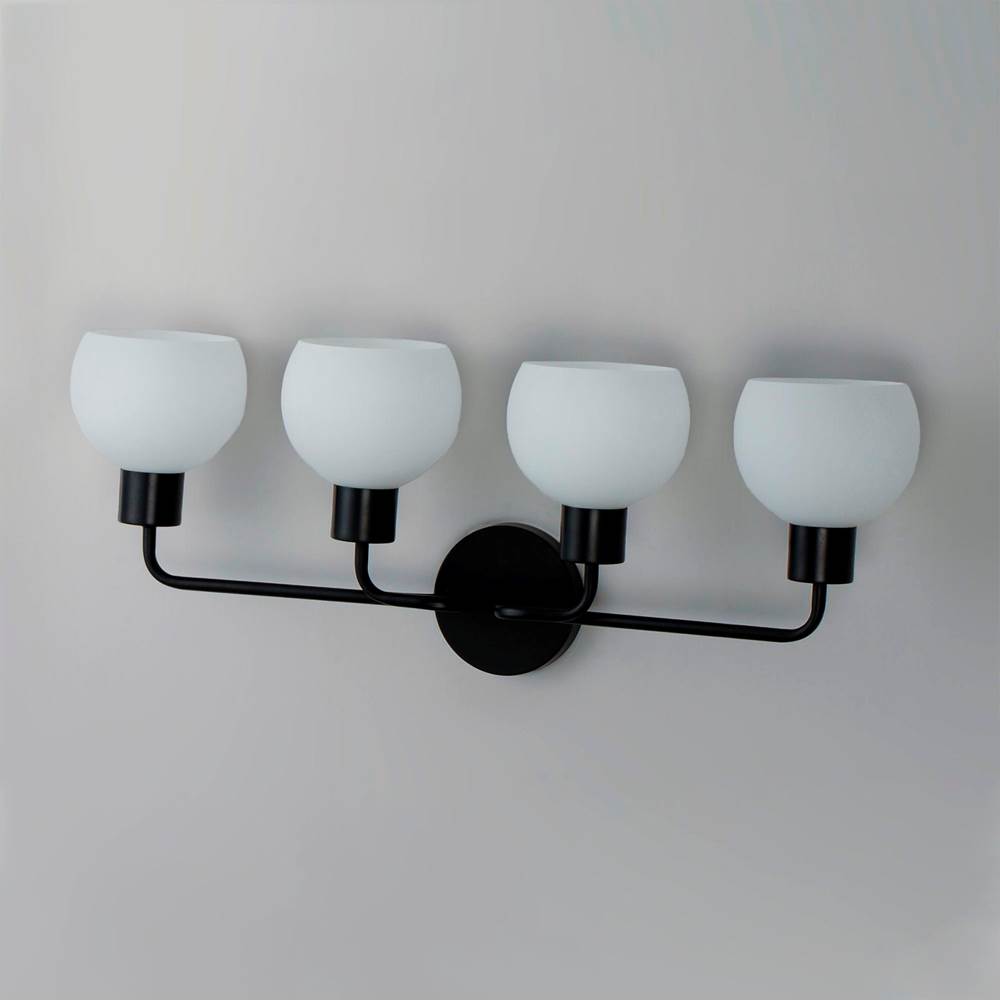 Maxim Lighting 11274SWBK Black Coraline 4-light Bath Vanity Image 3