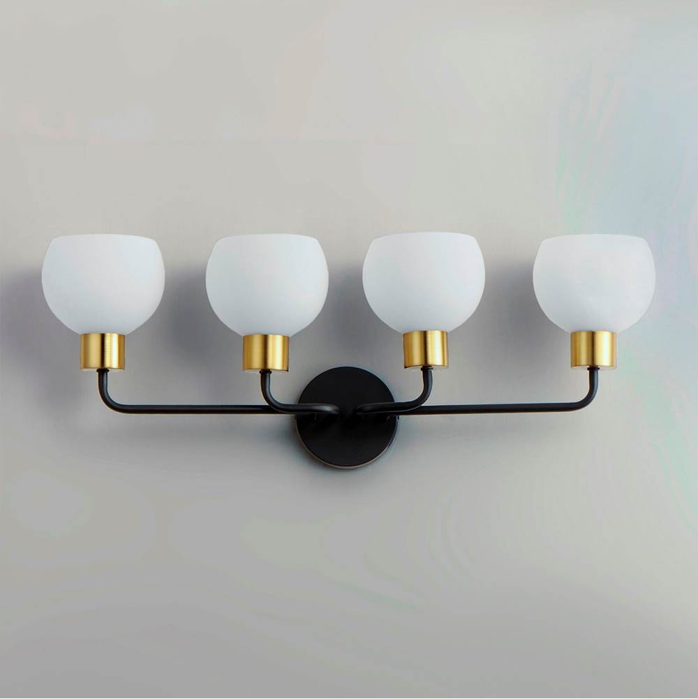 Maxim Lighting 11274SWBZSBR Bronze,Satin Brass Coraline 4-light Bath Vanity Image 4