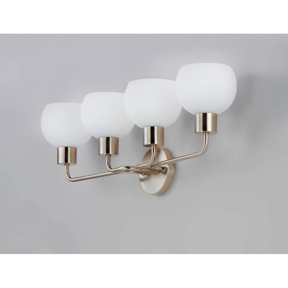 Maxim Lighting 11274SWSN Satin Nickel Coraline 4-light Bath Vanity Image 4