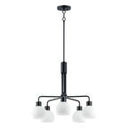 Maxim Lighting 11277SWBK Black Coraline 5-light Chandelier Image 1