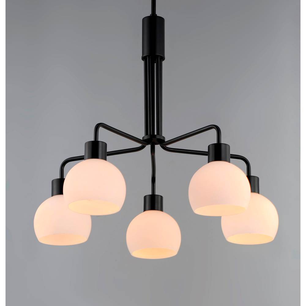 Maxim Lighting 11277SWBK Black Coraline 5-light Chandelier Image 3