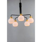 Maxim Lighting 11277SWBZSBR Bronze,Satin Brass Coraline 5-light Chandelier Image 4