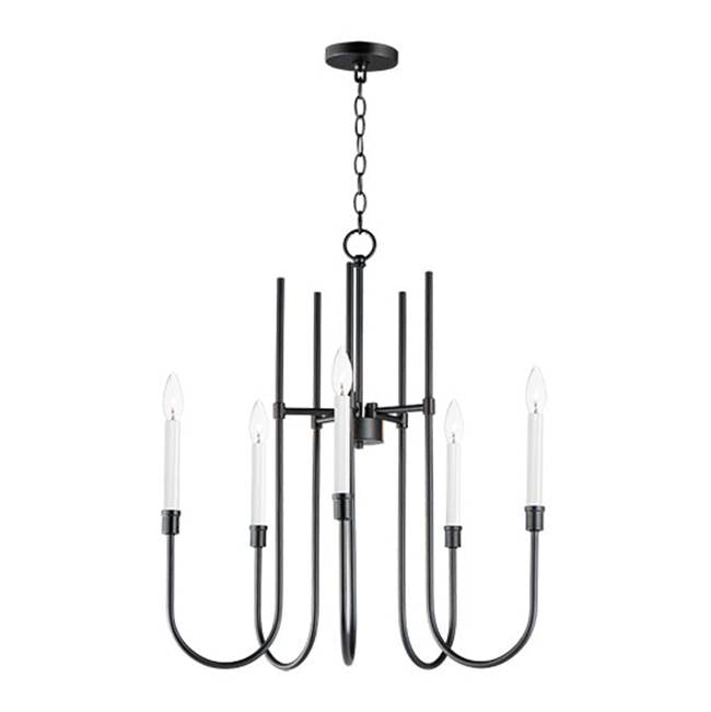 Maxim Lighting 11285BK Black Tux 5-light Chandelier Image 1