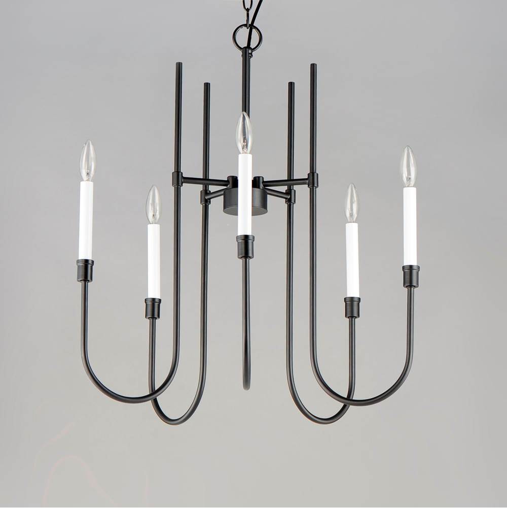 Maxim Lighting 11285BK Black Tux 5-light Chandelier Image 2