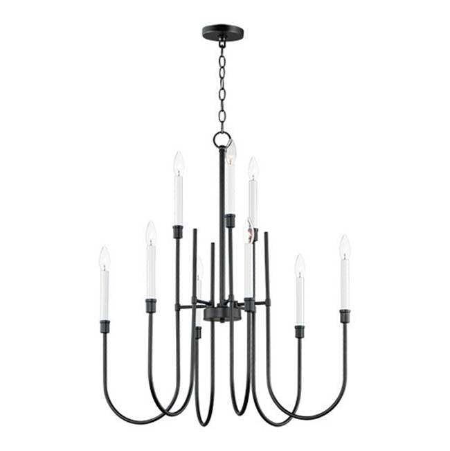 Maxim Lighting 11289BK Black Tux 9-light Chandelier Image 1
