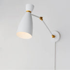 Maxim Lighting 11300WTSBR White,Satin Brass Carillon Articulating Wall Sconce Image 4