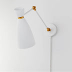 Maxim Lighting 11300WTSBR White,Satin Brass Carillon Articulating Wall Sconce Image 3
