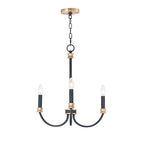 Maxim Lighting 11373BKAB Black,Antique Brass Charlton 3-light Chandelier Image 1