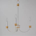 Maxim Lighting 11373WWTGL Weathered White,Gold Lead Charlton 3-light Chandelier Image 3