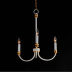 Maxim Lighting 11373WWTGL Weathered White,Gold Lead Charlton 3-light Chandelier Image 2