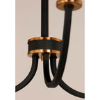 Maxim Lighting 11375BKAB Black,Antique Brass Charlton 5-light Chandelier Image 3