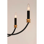 Maxim Lighting 11377BKAB Black,Antique Brass Charlton 9-light Chandelier Image 2
