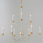 Maxim Lighting 11377WWTGL Weathered White,Gold Lead Charlton 9-light Chandelier Image 3