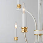 Maxim Lighting 11377WWTGL Weathered White,Gold Lead Charlton 9-light Chandelier Image 2