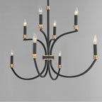 Maxim Lighting 11378BKAB Black,Antique Brass Charlton 8-light Chandelier Image 2