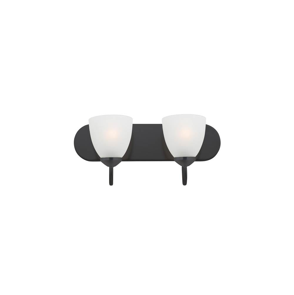 Maxim Lighting 11382FTBK Black Axis 2-light Strip Bath Vanity Image 1