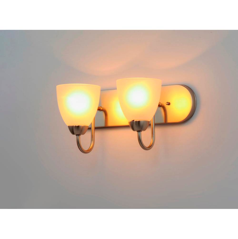 Maxim Lighting 11382FTSN Satin Nickel Axis 2-light Strip Bath Vanity Image 3