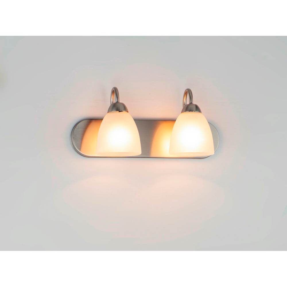 Maxim Lighting 11382FTSN Satin Nickel Axis 2-light Strip Bath Vanity Image 2