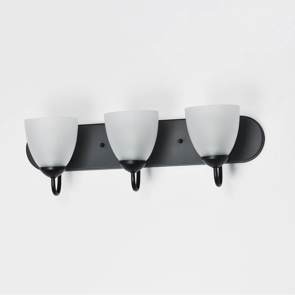 Maxim Lighting 11383FTBK Black Axis 3-light Strip Bath Vanity Image 3