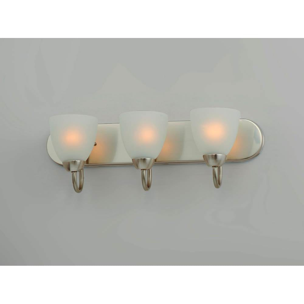 Maxim Lighting 11383FTSN Satin Nickel Axis 3-light Strip Bath Vanity Image 3