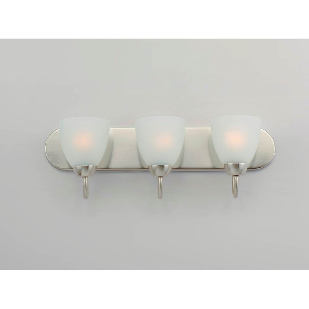 Maxim Lighting 11383FTSN Satin Nickel Axis 3-light Strip Bath Vanity Image 2