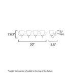 Maxim Lighting Axis 4-light Strip Bath Vanity