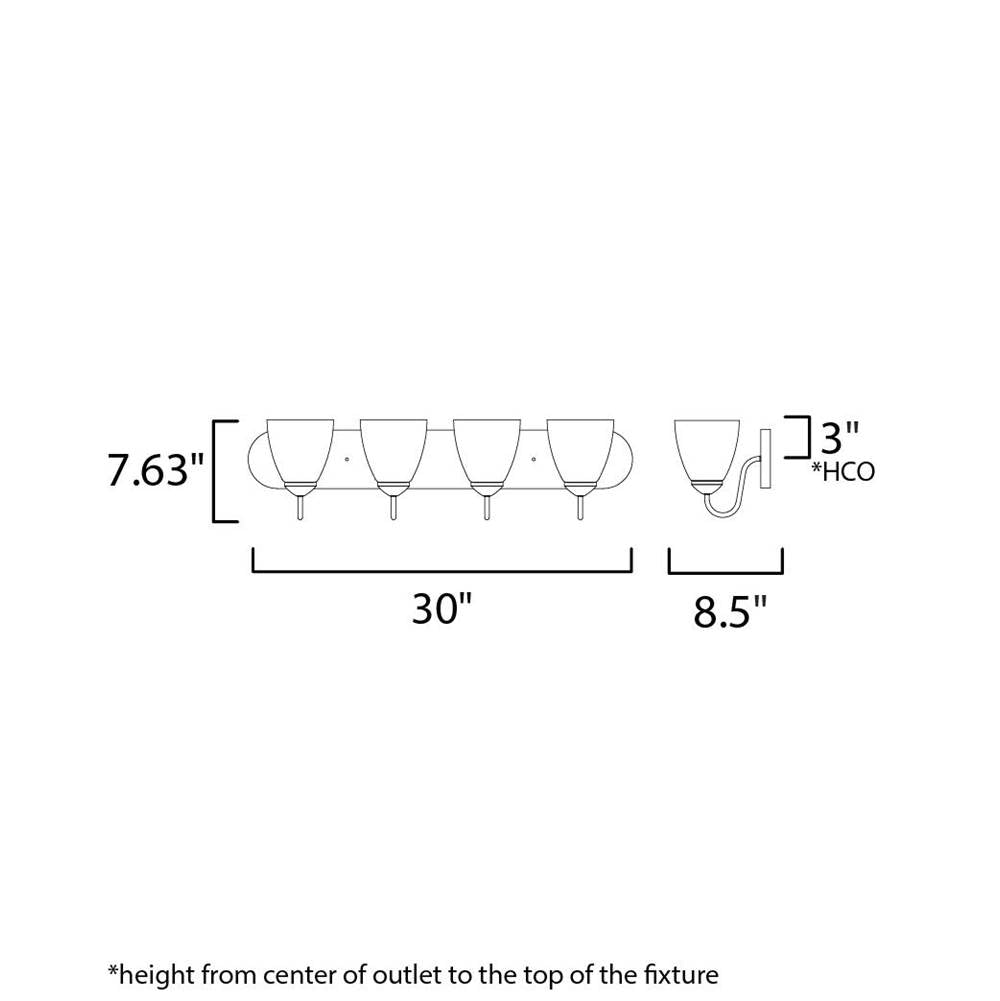Maxim Lighting Axis 4-light Strip Bath Vanity