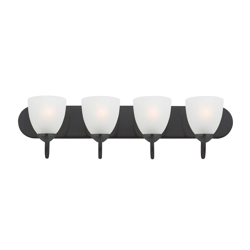 Maxim Lighting 11384FTBK Black Axis 4-light Strip Bath Vanity Image 1