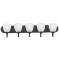 Maxim Lighting 11385FTBK Black Axis 5-light Strip Bath Vanity Image 1