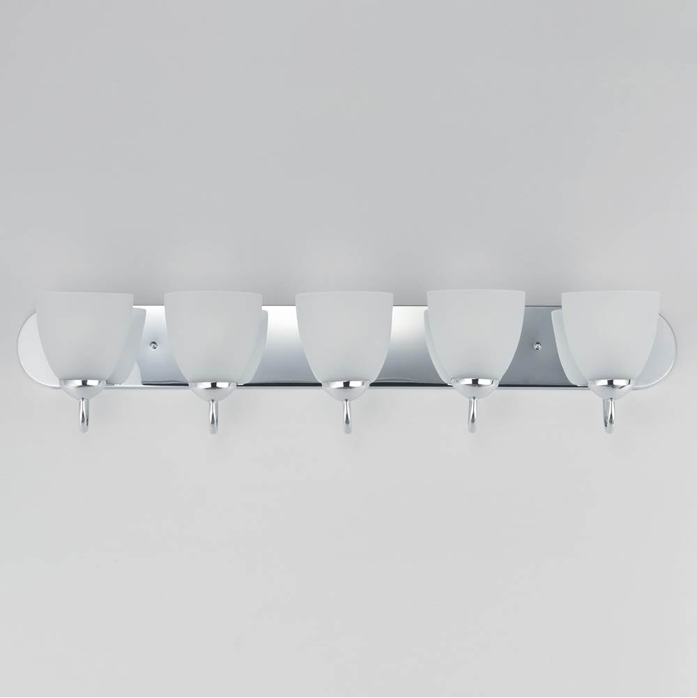 Maxim Lighting 11385FTPC Polished Chrome Axis 5-light Strip Bath Vanity Image 4