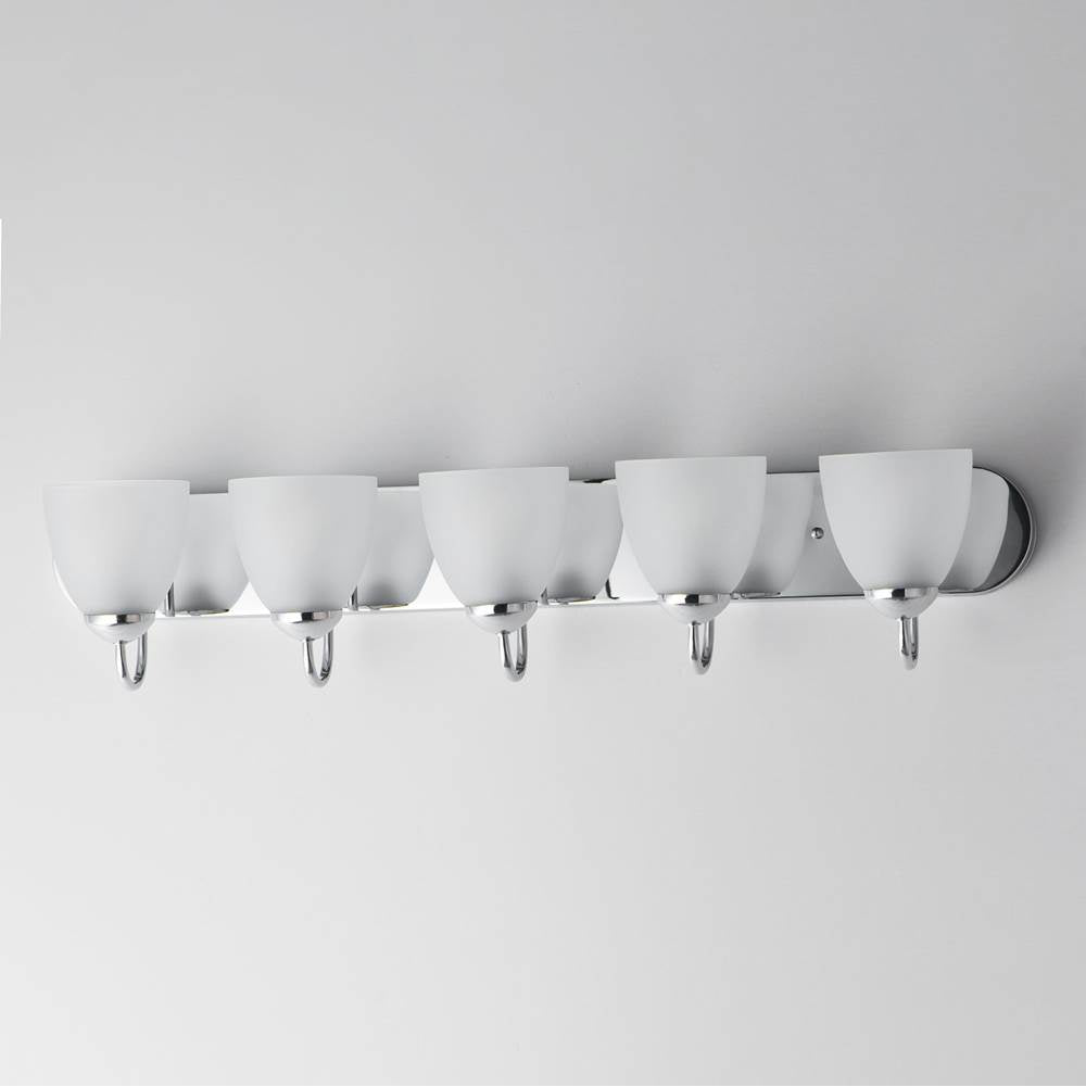 Maxim Lighting 11385FTPC Polished Chrome Axis 5-light Strip Bath Vanity Image 3