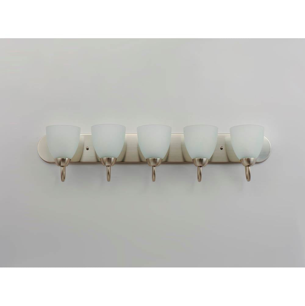 Maxim Lighting 11385FTSN Satin Nickel Axis 5-light Strip Bath Vanity Image 3