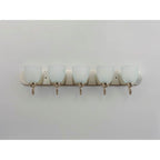 Maxim Lighting 11385FTSN Satin Nickel Axis 5-light Strip Bath Vanity Image 3