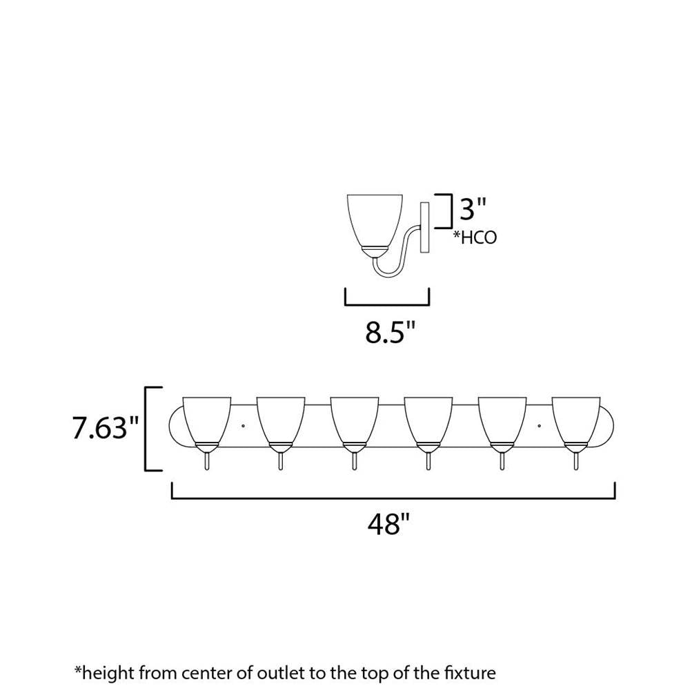 Maxim Lighting Axis 6-light Strip Bath Vanity