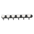 Maxim Lighting 11386FTBK Black Axis 6-light Strip Bath Vanity Image 1