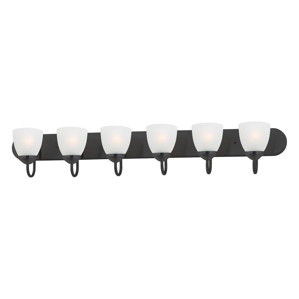 Maxim Lighting 11386FTBK Black Axis 6-light Strip Bath Vanity Image 1