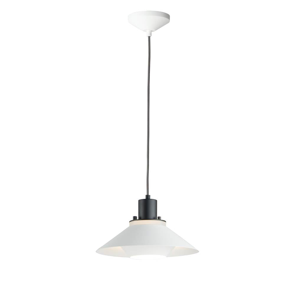Maxim Lighting 11410BKWT  Oslo 11.75'' 1-light Small Pendant Image 1