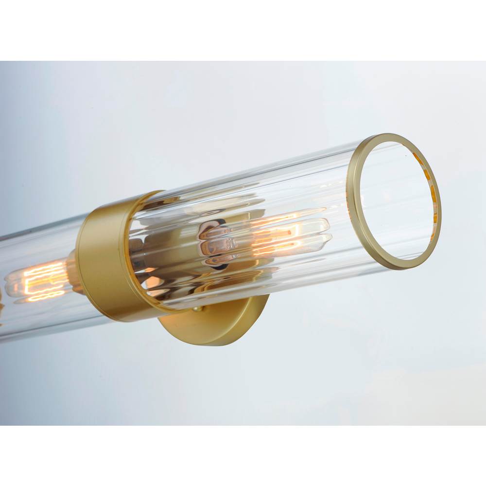 Maxim Lighting 11472CRSBR Satin Brass Crosby 2-light Wall Sconce Image 2