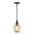 Maxim Lighting 11541BKBUB Black,Burnished Brass Heirloom 1-light Mini Pendant Image 1