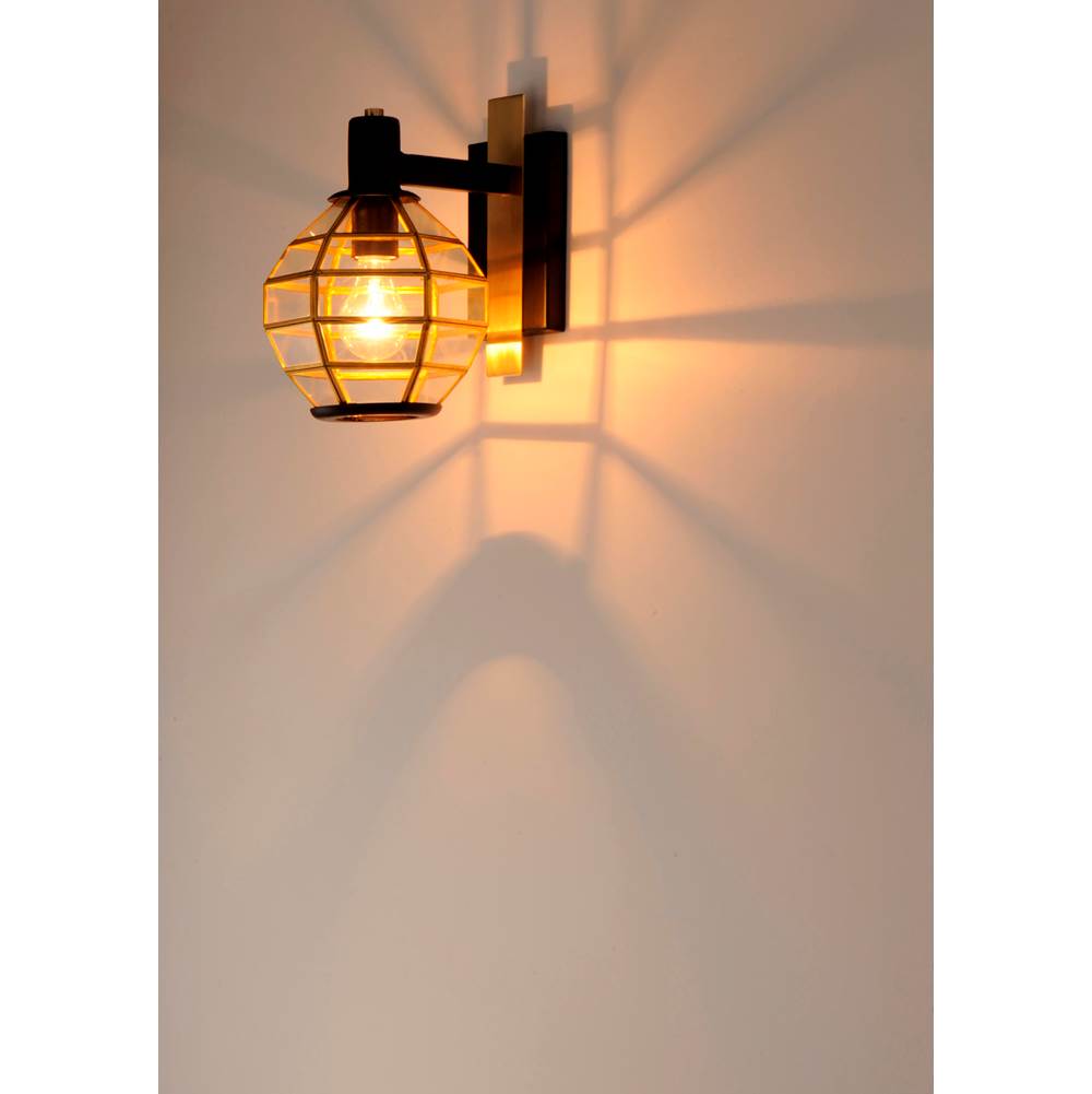 Maxim Lighting 11543BKBUB Black,Burnished Brass Heirloom 1-light Outdoor Wall Image 3