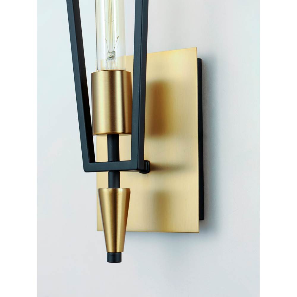 Maxim Lighting 11651BKSBR  Wings 1-light Wall Sconce Image 2