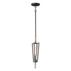 Maxim Lighting 11653BKSBR  Wings 1-light Pendant Image 1
