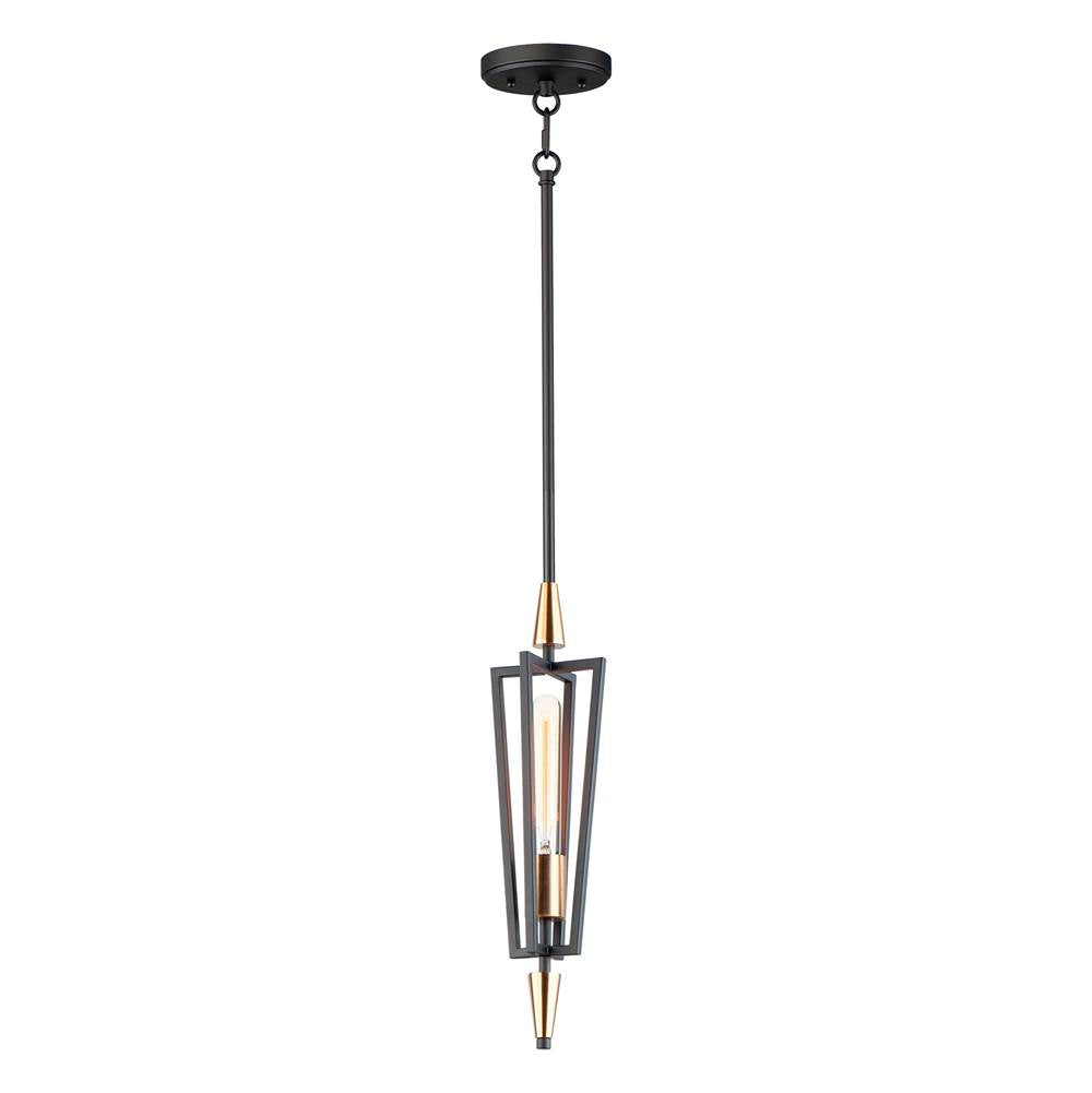 Maxim Lighting 11653BKSBR  Wings 1-light Pendant Image 1