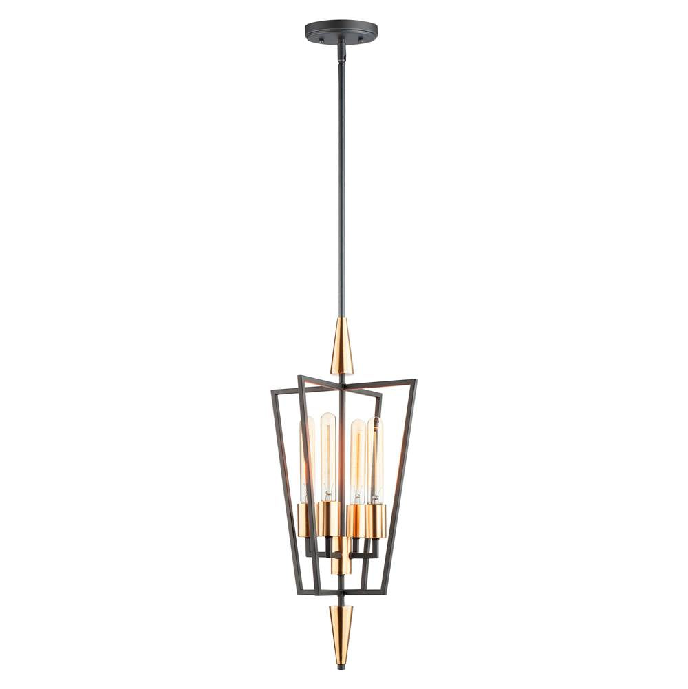 Maxim Lighting 11654BKSBR  Wings 4-light Pendant Image 1